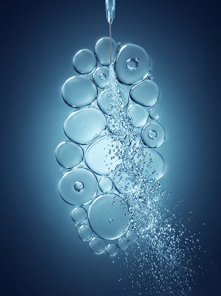 A Beyond Wellness peptide injection vial at 99% purity.